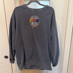 Hocus Pocus Embroidered Navy Crewneck